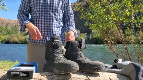 Why are my fishing waders' boots wet inside