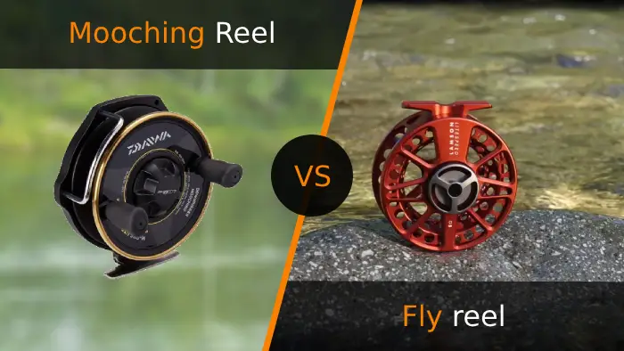 mooching reel vs fly reel