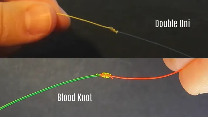 Differences Between Blood and Double Uni Knot for Fishing