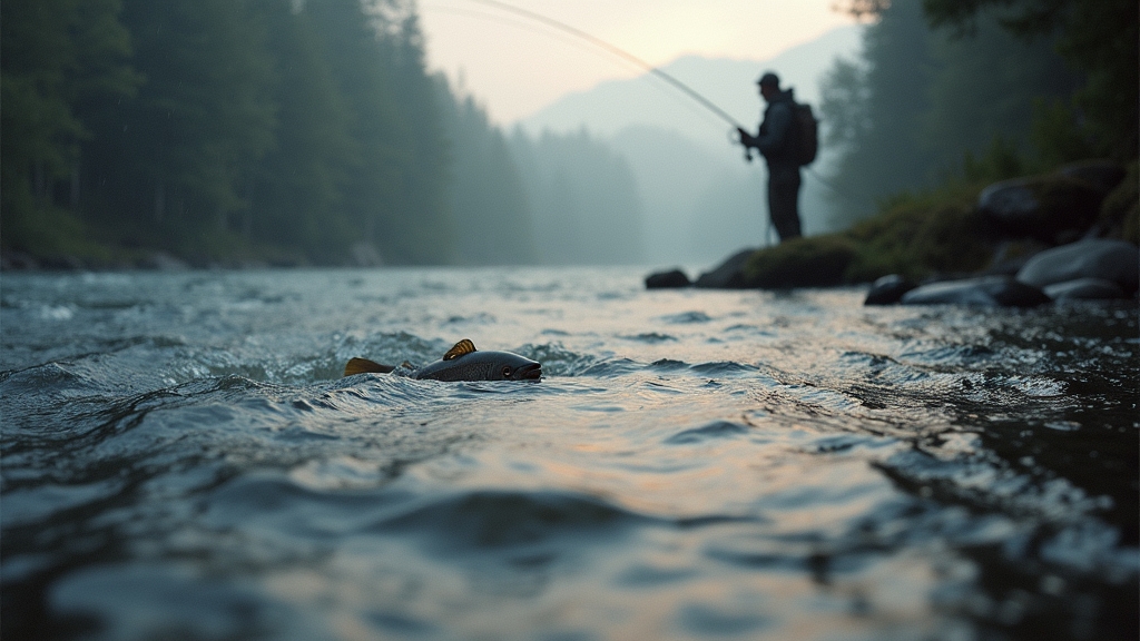 do trout bite in the rain