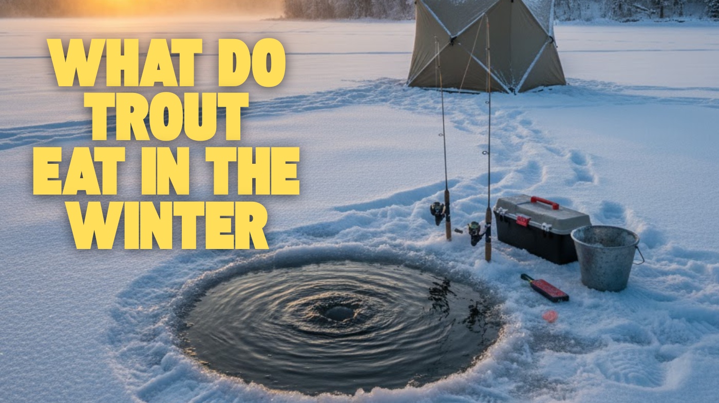 what do trout eat in the winter
