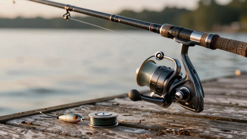 spinning rod seven foot setup