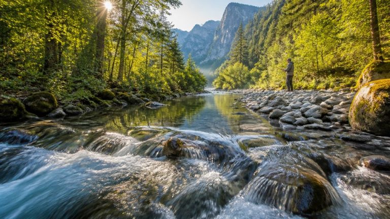 stream with unconsolidated bedrocks
